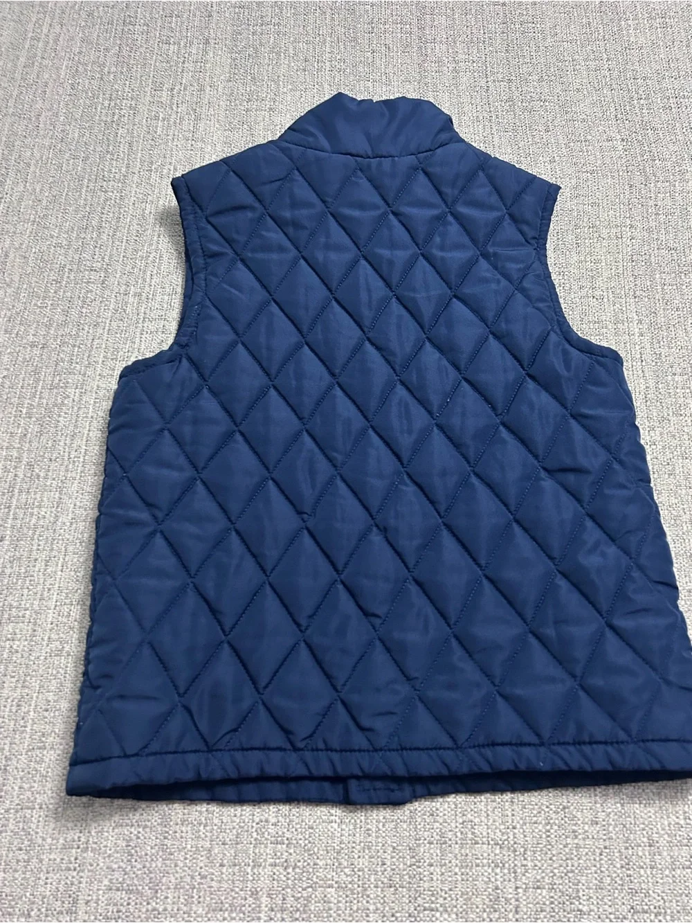 Janie and Jack Navy Quilted Snap Front Puffer Vest. Size 5/6